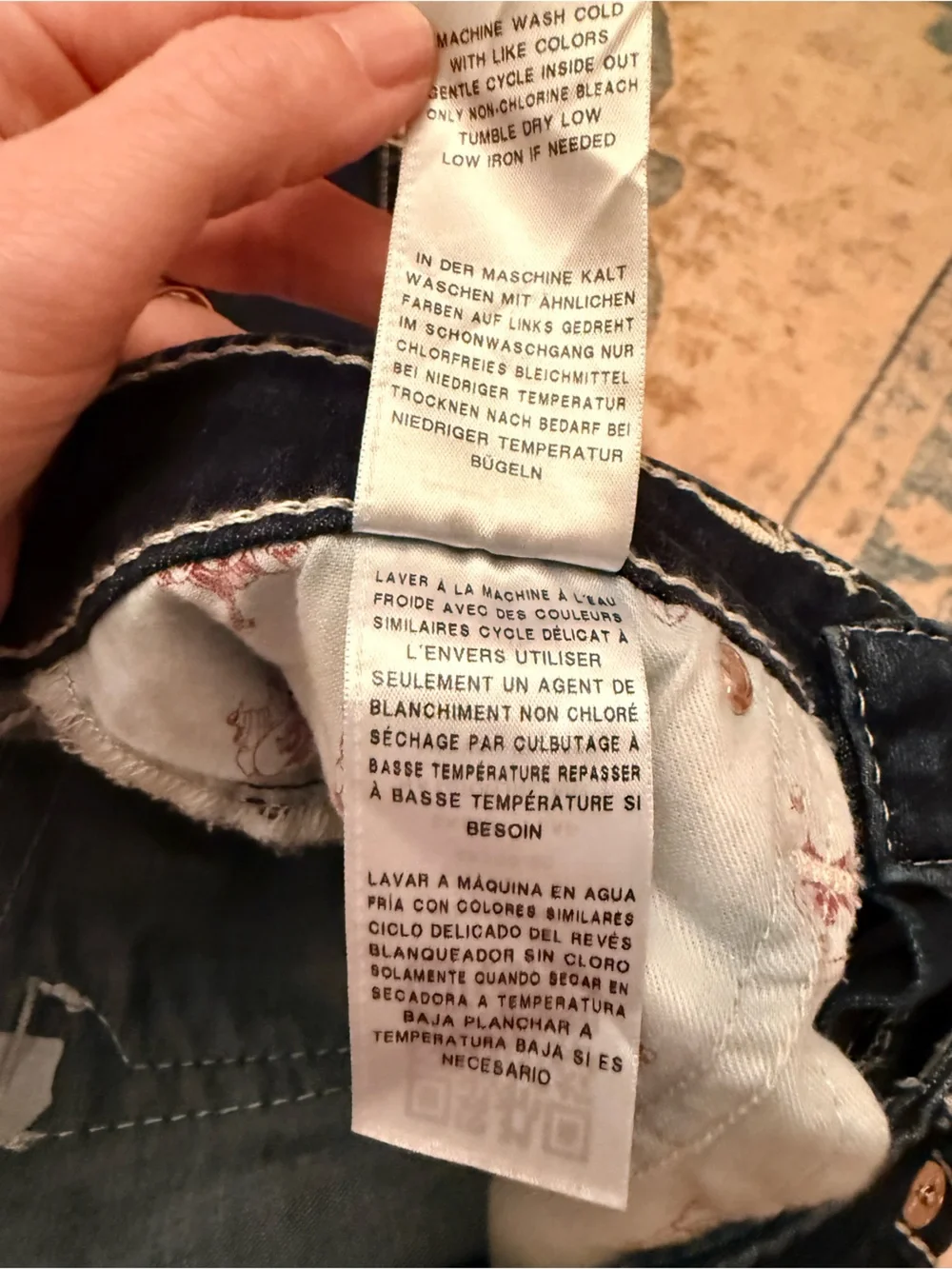 True Religion Naturaline Big T Skinny Flap Jeans Size 28 - Picture 5 of 14